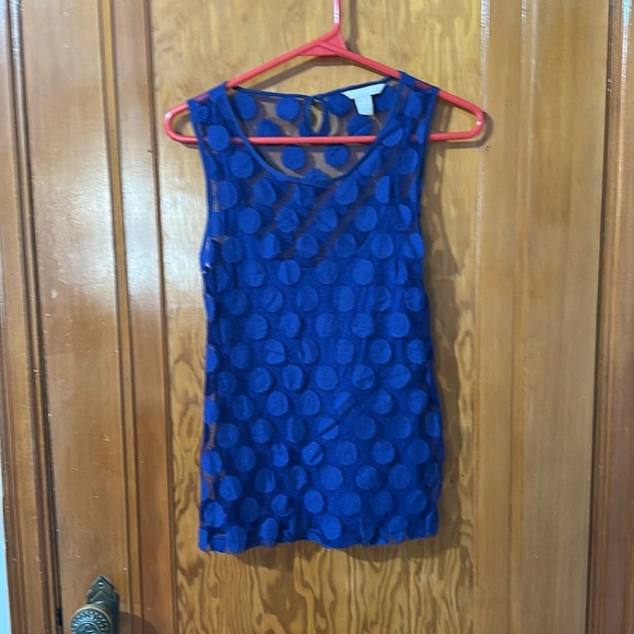 Banana Republic Tops | Banana Republic Polka Dot Sheer Tank Top - Picture 2 of 2